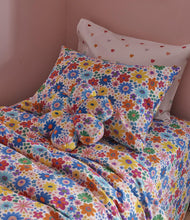 Load image into Gallery viewer, KIP &amp; Co. Rainbow Flowers Velvet Petal Cushion