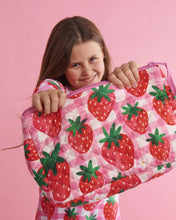 Load image into Gallery viewer, KIP &amp; Co. Strawberry Jam Quilted Cotton Toiletry Purse