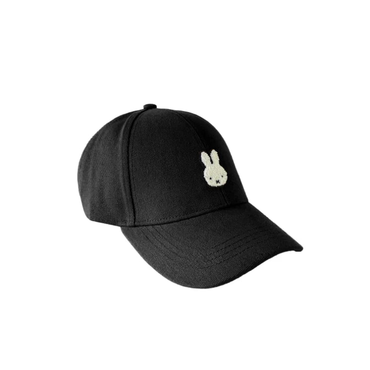 Miffy Engelite Canvas Cap Black (Size L 58cm)