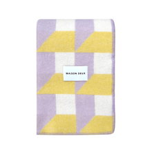 Load image into Gallery viewer, Maison Deux Cubics Blanket Lilac Sun