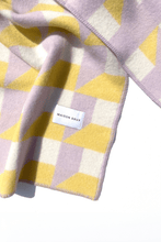 Load image into Gallery viewer, Maison Deux Cubics Blanket Lilac Sun