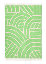 Load image into Gallery viewer, Maison Deux Lines Blanket Pink Apple