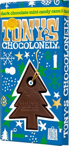 Tony's Chocolonely - Dark Chocolate Mint Candy Cane