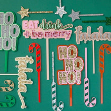 Load image into Gallery viewer, Ho Ho Ho Cake Topper Pink