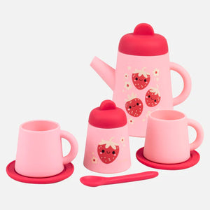 Tiger Tribe Silicon Tea Set Strawberry Patch