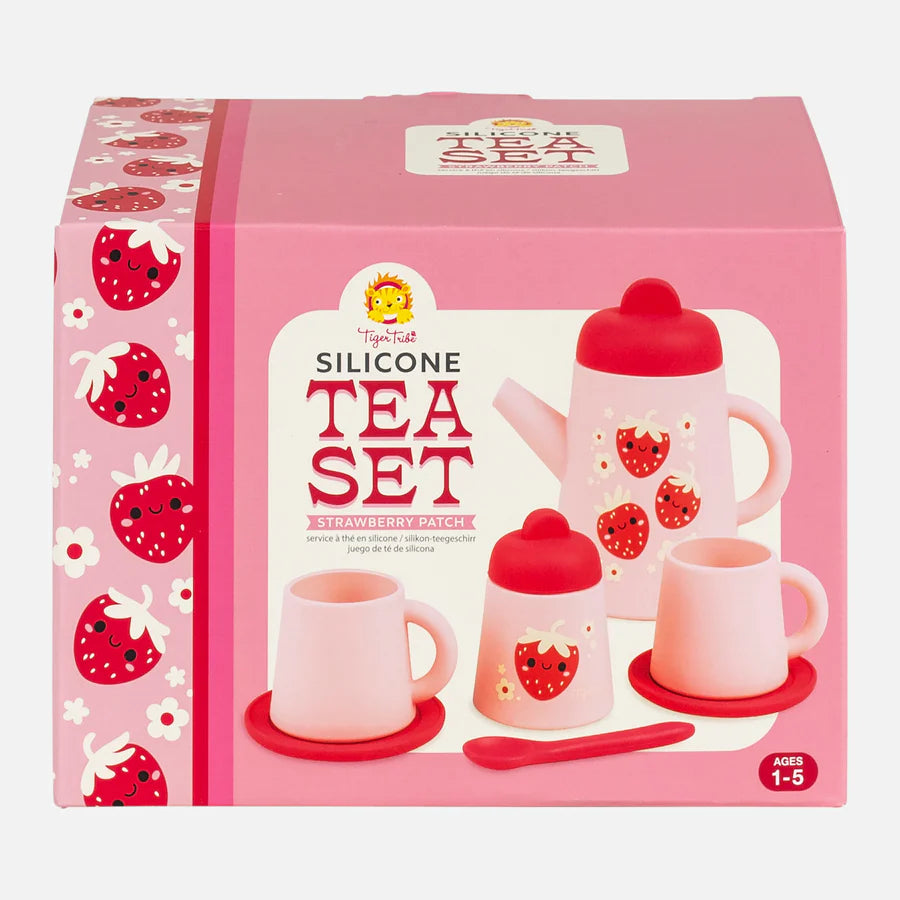 Tiger Tribe Silicon Tea Set Strawberry Patch