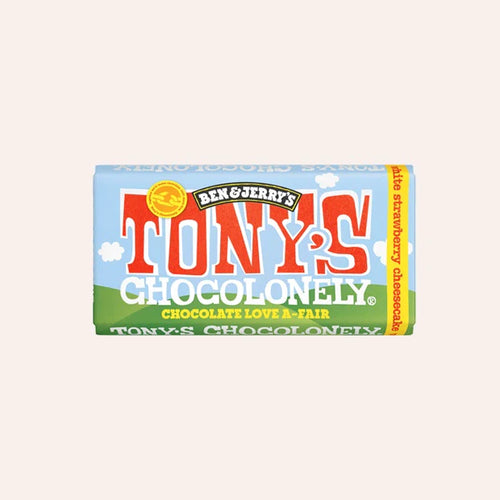 Tony's Chocolonely X Ben & Jerry's - White Strawberry Cheesecake