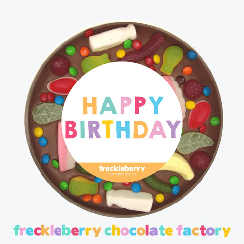 Freckleberry Giant Happy Birthday Lolly Pizza