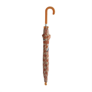 Miffy Umbrella Small - Caramel White Checkerboard