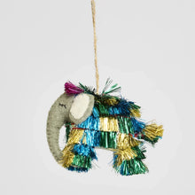 Load image into Gallery viewer, Shaggy Elephant Hanging Tree Decoration