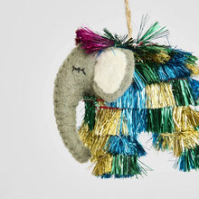 Load image into Gallery viewer, Shaggy Elephant Hanging Tree Decoration