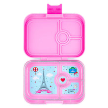 Load image into Gallery viewer, Yumbox Panino 4 Compartment Fifi Pink Je Taime Paris Tray