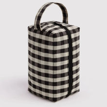 Load image into Gallery viewer, Baggu Dopp Kit - Black and Cream Gingham