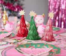 Load image into Gallery viewer, Colourful Tinsel Christmas Tree Confetti Crackers (Pack of 6)