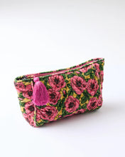 Load image into Gallery viewer, KIP &amp; Co. Golden Peony Velvet Toiletry Bag