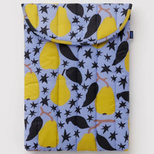 Load image into Gallery viewer, Baggu Puffy Laptop Sleeve 13/14" Golden Pears