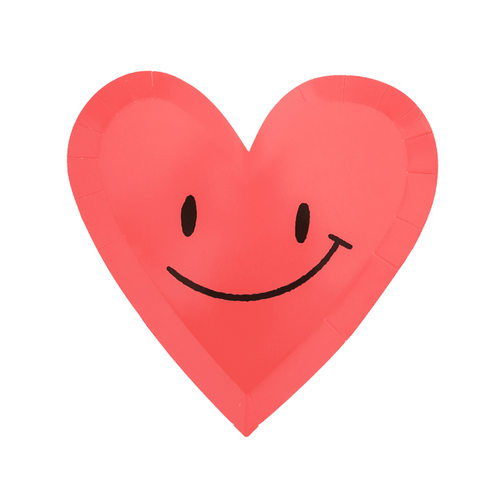 Bananas For You Heart Large Plates (Pack 8)