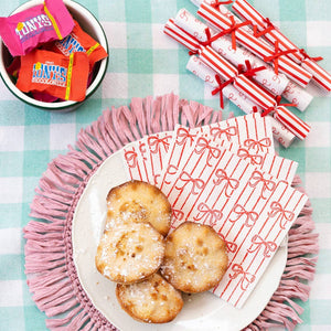 Christmas Bow Saucer Crackers | POS | 8 Pack | Holiday |