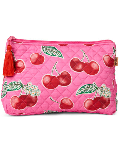 KIP & Co. Cherry Blossom Quilted Cotton Toiletry Purse