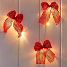 Load image into Gallery viewer, Fabric Bow LED String Lights