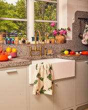 Load image into Gallery viewer, KIP &amp; Co. Pink Hydrangea Tea Towel