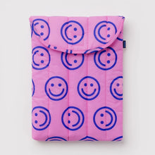 Load image into Gallery viewer, Baggu Puffy Laptop Sleeve 13/14" Pop Pink Happy