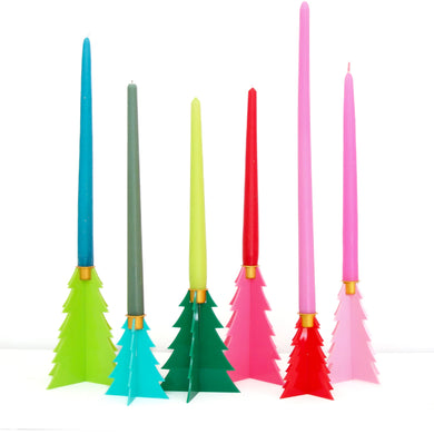 Acrylic Tree Candle Holders (Set 3)