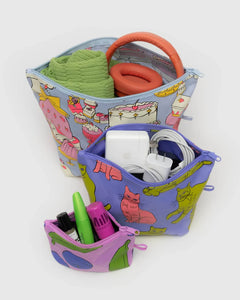 Baggu -Go Pouch Set - Still Life