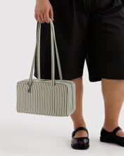 Load image into Gallery viewer, Baggu Nylon Bowler Bag Sage Stripe