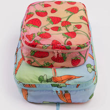Load image into Gallery viewer, Baggu Large Packing Cube Set Carrots + Berries