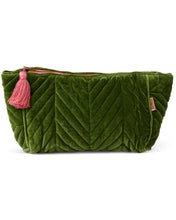 Load image into Gallery viewer, KIP &amp; Co. Moss Velvet Toiletry Bag