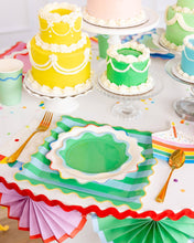 Load image into Gallery viewer, Bright Striped Plate Set