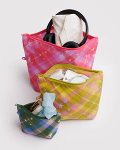Baggu - Go Pouch Set -Star Plaid