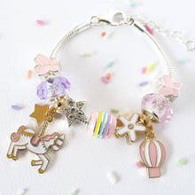 Load image into Gallery viewer, Unicorn Carousel Charm Bracelet: Boxed
