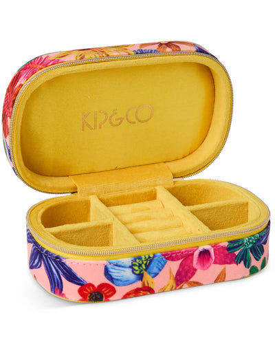 KIP & Co. Wild Flowers In Bloom Travel Velvet Jewellery Box