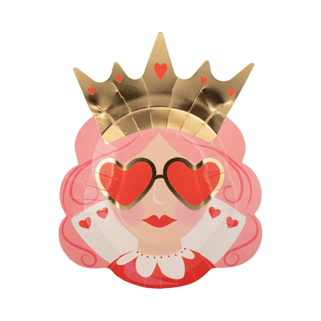 Queen of Hearts Plates (Pack 8)