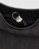 Baggu Medium Denim Crescent Bag Washed Black