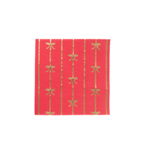 Load image into Gallery viewer, CHERRY RED SIGNATURE BOW SMALL NAPKINS