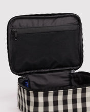 Load image into Gallery viewer, Baggu Small Cosmetic Case - Black and Cream Gingham