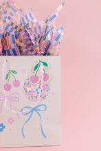 Load image into Gallery viewer, Disco Ball + Cherry Bows Gift Bag with Tag: Small