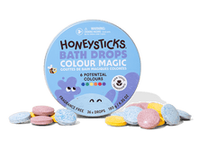 Load image into Gallery viewer, Honeysticks Bath Drops Colour Magic 36pk