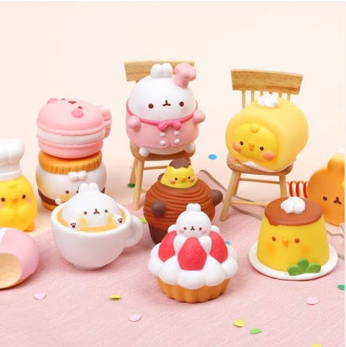 Molang Cafe Dessert-Themed Random Figurine Toy Box