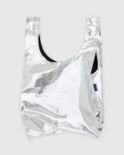 Load image into Gallery viewer, Baggu - Metallic Silver Standard Bag