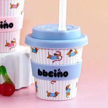 Load image into Gallery viewer, BBcino Reusable Dash In Blue Cino Cup (120ml)