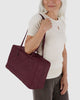 Baggu Medium Nylon Bowler Bag Mahogany