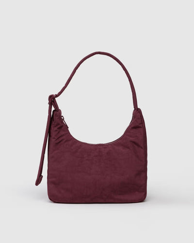 Baggu Mini Nylon Shoulder Bag Mahogany