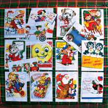 Load image into Gallery viewer, Merry Christmas - Vintage Christmas Greeting Card Pack of 15