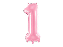 Load image into Gallery viewer, Bubblegum Pink Number Foil Balloon 86cm
