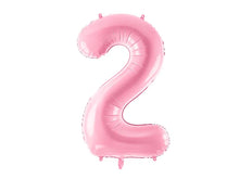 Load image into Gallery viewer, Bubblegum Pink Number Foil Balloon 86cm