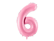 Load image into Gallery viewer, Bubblegum Pink Number Foil Balloon 86cm